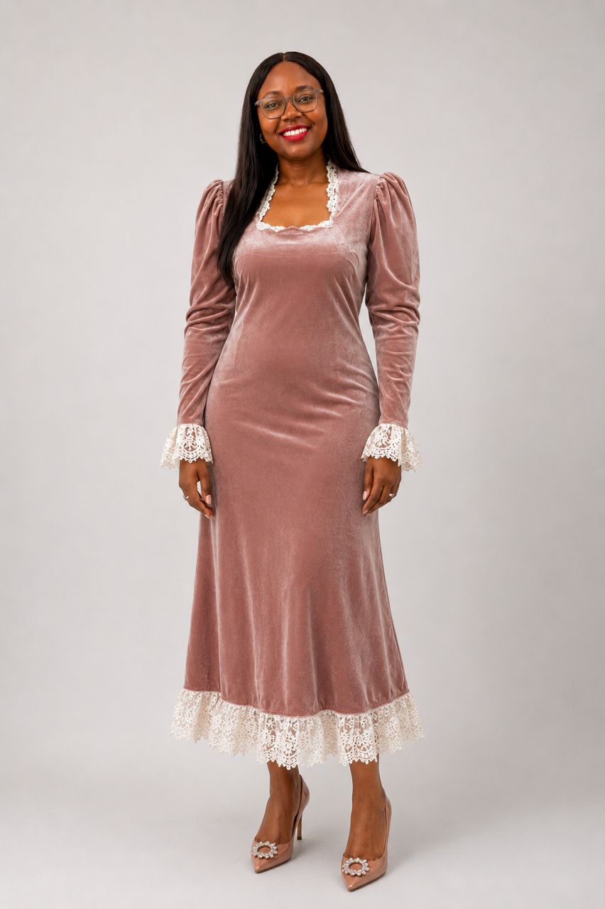 The regal velvet dress